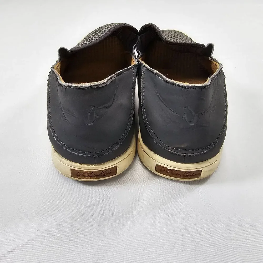 Olukai Women's Gray Slip On Pehuea Mesh Casual Comfort Low Top Size 6.5